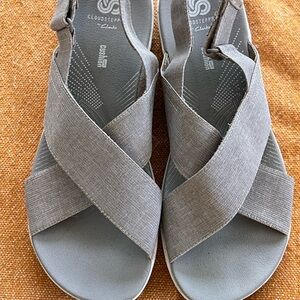 Cloudsteppers by Clarks Light Gray Sandals